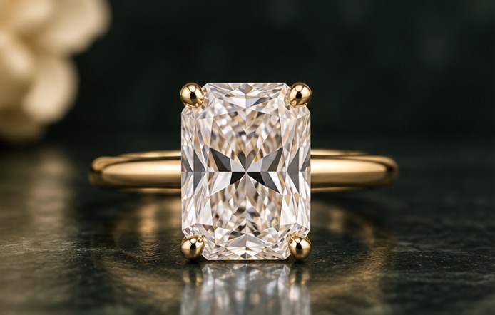Certified 2.13ct Lab-Grown Pear Diamond Solitaire Ring