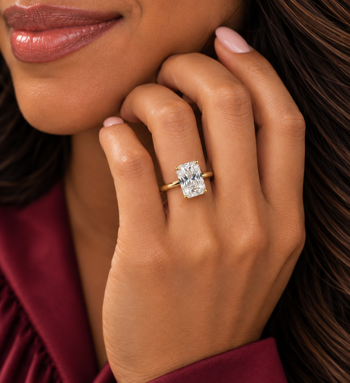 Certified 2.13ct Lab-Grown Pear Diamond Solitaire Ring - Image 2
